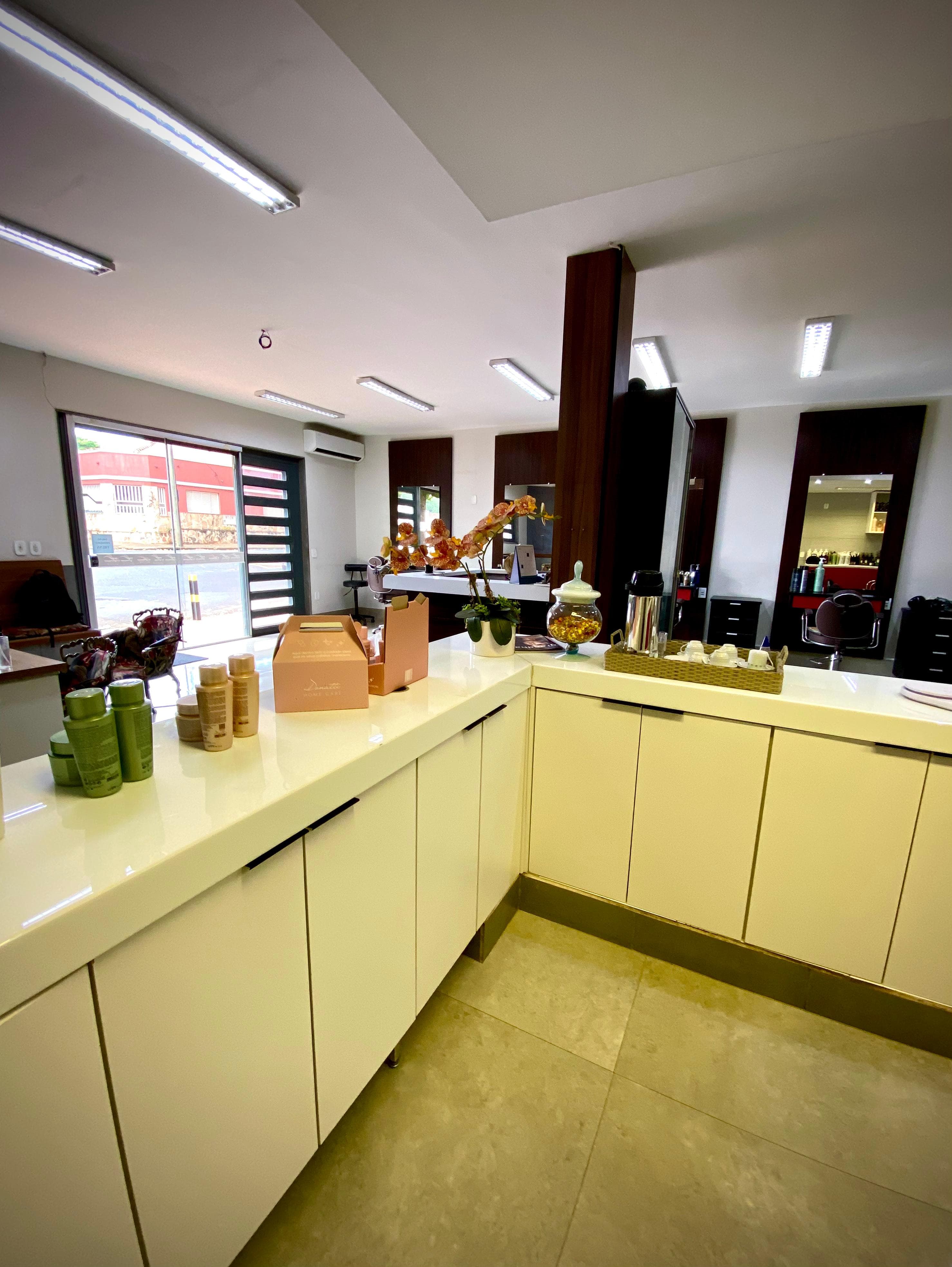 Área de recepção do Le Glamour Studio Hair